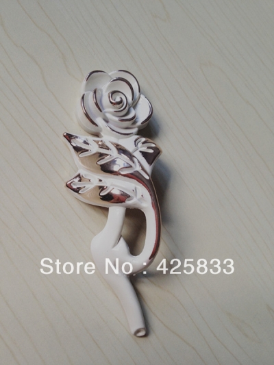 10pcs 128mm Ivory White Rose Pulls Classical Drawer Pulls Door Handles Furniture for Kitchen Skert Recessed Door Knob Discount [Zinc Alloy Antique Bronze Handle]