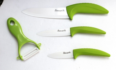 5pcs gift set ,6"+ 4"+3" peeler + gift box,2 colors ABS handle select,Ceramic Knife sets,CE FDA certified