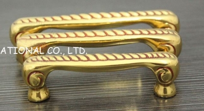 89mm Free shipping pure copper kitchen cabinet handle and drawer door handle