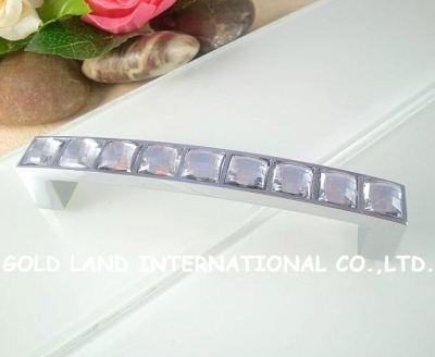 96mm Free shipping crystal glass furniture handle drawer handle cabinet handle