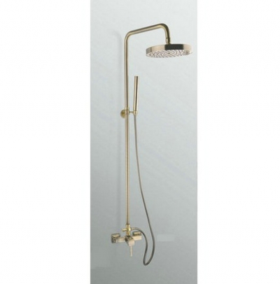 Fashion New style Free Shipping Wall Mounted Rain Shower Faucet Mixer Tap b0014 Antique Brass Bath Shower Set