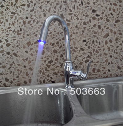 Promotions kitchen basin sink led faucet vessel mixer tap chrome vanity faucet A-507