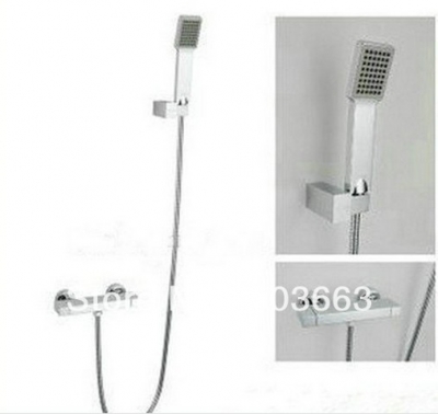 Simple Chrome Outlet Spout with Plastic Handle Shower Spray 4 Shower S-574