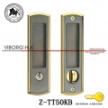VIBORG Top Quality Zinc Alloy Sliding Door Mortise Lock Set, Mortise Lock for Sliding Door, Z-TT50KB