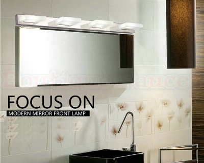 ac85v-265v 12w led cool white stainless steel anti-fog mirror light bathroom vanity toilet waterproof lamp ca343 [led-front-mirror-lights-4719]