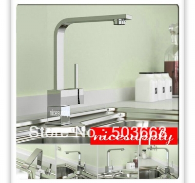 chrome Vessel faucet kitchen swivel sink Mixer tap faucet b521