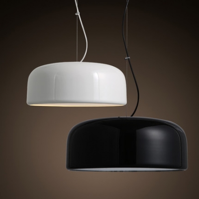 modern brief painted iron pendant lamp black/white modern home dinning room/kitchen restaurant light fixtures e27 110v/220v