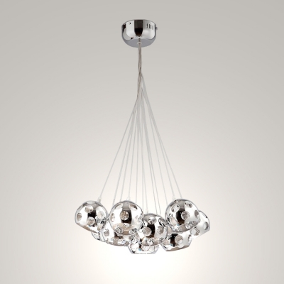 modern pendant light g4 10w halogen retrofit bulb pendant lamp chrome globes 110v 220v for dinning pendant lamps