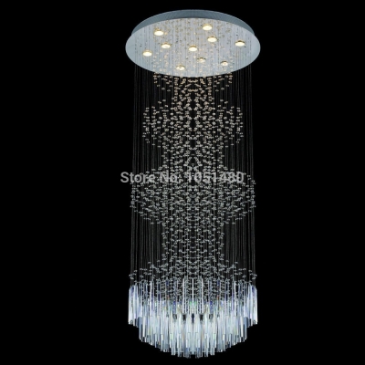 new modern led chandelier light fixures big el project lighting dia80*h300cm gu10 luminaria