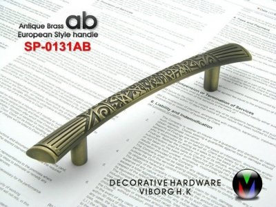 (4 pieces/lot) 96mm VIBORG Zinc Alloy Drawer Handles& Cabinet Handles &Drawer Pulls & Cabinet Pulls, SP-0131-AB-96
