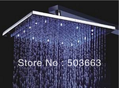 10''LED faucet bathroom chrome shower head b8100 [Shower Head 2451|]