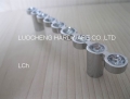 100PCS/ LOT FREE SHIPPING 140 MM CLEAR CRYSTAL HANDLE WITH ALUMINIUM ALLOY CHROME METAL PART