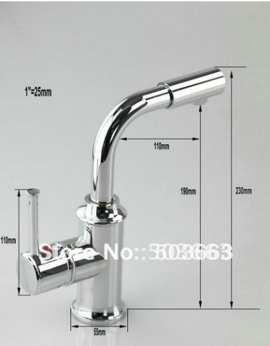 Brand NEW Concept Swivel Kitchen Faucet Contemporary Polished Chrome Mixer Brass Tap CM0898