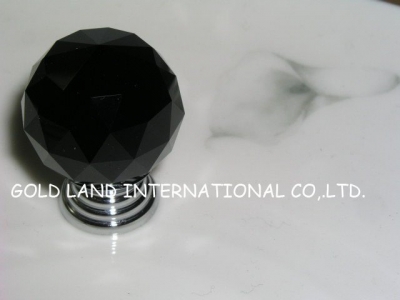 D30mm Free shipping crystal glass cupboard door knob/high quality hot-selling glass crystal cabinet knob