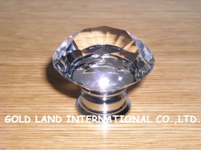 D40mm Free shipping K9 crystal glass furniture cabinet drawer knobs