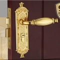 Door Thickness 45-55mm Free Shipping (2 pcs/lot),Fine copper Lever Handle door lock,Room door, Gate and others,Zinc alloy