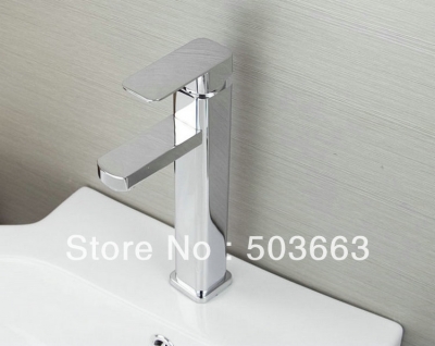 Novel One Handle Deck Mounted Bathroom Basin Faucet Sink Mixer Taps Vanity Chrome Faucet L-6068