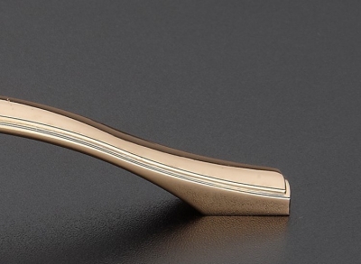 Omyhome Zinc Alloy Material Furniture Cupboard And Shoe Closet Cabinet Door Handles On Rose Golden (C:C:96MM L:126MM)