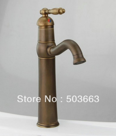 Wholesale Antique brass Bathroom Faucet Basin Sink Spray Mixer Tap S-840