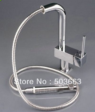 Wholesale New 1000mm Brass Kitchen Faucet Basin Sink Pull Out Spray Single Hang Mixer Tap S-834