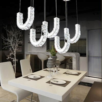 brief style led light modern chandelier crystal lamp lustres led luminare , contemporary dinning room crystal chandelier