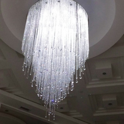 new arrival large modern crystal chandelier lighting dia100*h150cm , big el projects light