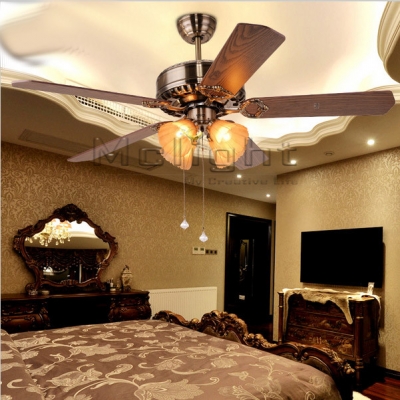new arrival retro ceiling fan lights 5 blades 52 inches fan lighting for dining room lighting fixture foyer lamp