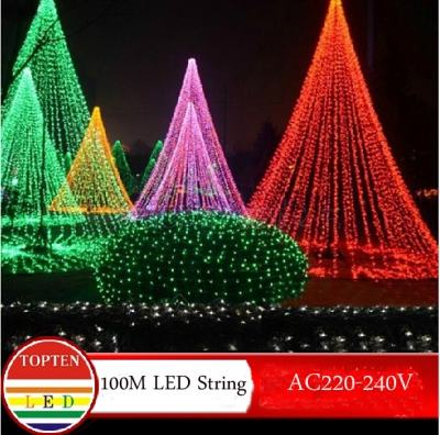 novelty 600 leds 100m flasher string lighting for outdoor/ indoor wedding party christmas tree twinkle fairy decoration lights