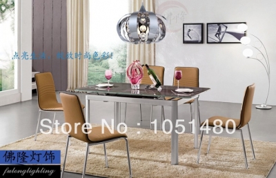 s modern staninless steel lamps dinning room pendant lights ,contemporary decorative crystal light dia300mm