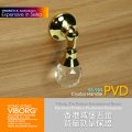 (4 pieces/lot) Deluxe VIBORG K9 Glass Crystal Knobs Drawer Handle& Cabinet Knobs &Drawer Knobs,SA-959-PVD