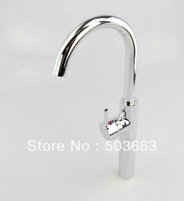 17" Tall 2013 Design Wholesale Kitchen Swivel Sink Faucet Chrome Mixer Tap Vessel Mixer Vanity Faucet H-013