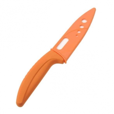 5" Chef Kitchen Ceramic Knife Knives with Sheath orange