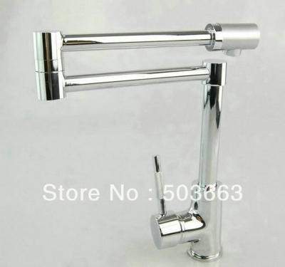 Brand New Concept Swivel Kitchen Faucet Polished Chrome Mixer Brass Sink Tap CM0886