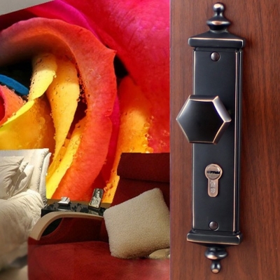 Modeled after an antique LOCK Black bronze Door lock handle door levers out door furniture door handle Free Shipping pb16