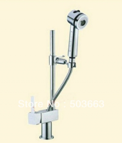 New Style Pull out Brass Chrome Kitchen Faucet Mixer Tap 8547H