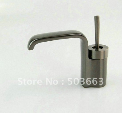 Single Handles Brushed Nickel Bathroom Basin Sink Mixer Tap CM0196