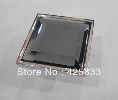 Single Square Furnituret Crystal Diamond Cabinet Knobs Dressers Pulls Drawer Handles Kitchen Handles [Crystal knobs 11|]