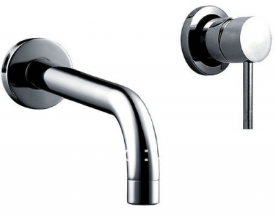 Wholesale 3Pcs Waterfall Spout With Taps Mixer Faucet Wall Mounted 4 Bath Tub S-604 [Shower Faucet Set 2354|]