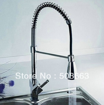 Wholesale New Chrome Kitchen Brass Faucet Basin Sink Pull Out Spray Mixer Tap S-727