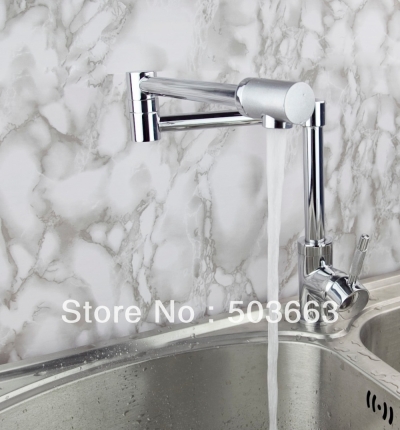 Wholesale Single Handle Kitchen Basin Sink Swivel Faucet Vanity Faucet Mixer Tap Crane Chrome S-187