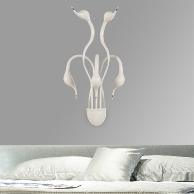 new design swan wall lamps bedroom headboard bedside lamp banheiro led living room light wall sconce lampe deco