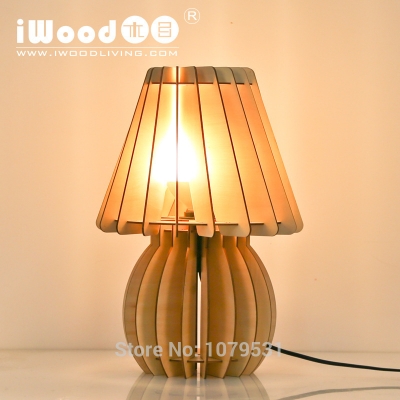 simple modern fashion original solid wood creative bedside lamp bedroom table lamp for sitting room