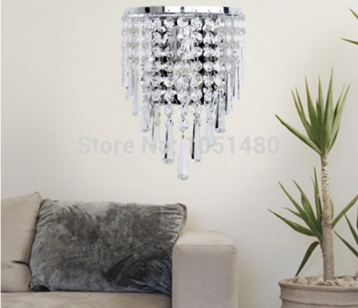 top s chrome k9 crystal lamp modern wall lighting for home