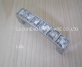50PCS/ LOT FREE SHIPPING 72 MM CLEAR CRYSTAL HANDLES WITH ALUMINIUM ALLOY CHROME METAL PART
