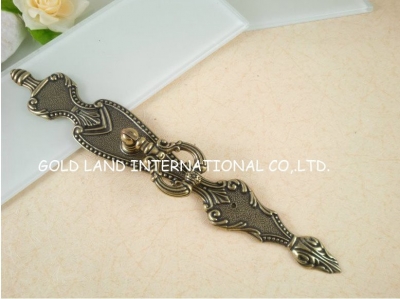 L228xW35mm Free shipping bronze-colored zinc alloy cabinet furniture handle