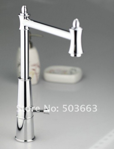 NEW Free Ship Polished Chrome Bathroom Basin Sink Faucet Mixer Tap CM0145
