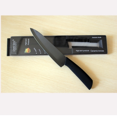 New 7" Chefs Cutlery Ceramic Knife Black 17.7CM-Blade