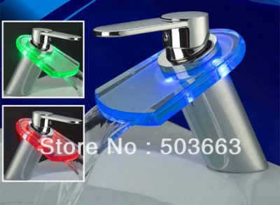 PRO LED Bathroom Basin Sink Faucet Brass Tap L-121