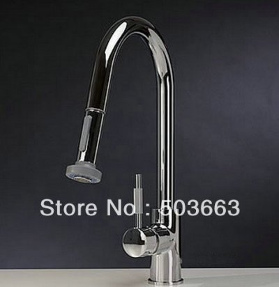 Wholesale New Kitchen Brass Faucet Basin Sink Pull Out Spray Single Lever Mixer Tap Cranes S-794