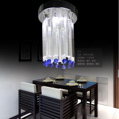 new design blue chandelier crystal lamp modern hallway lights led lamp